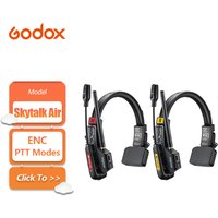 Godox SKYTALK AIR Full-Duplex Wireless Intercom System with Pro-grade ENC Dual Antenna 500m Transmittion Range for Group Meeting