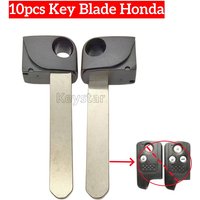 keystar 10pcs/lot HON66 Car Smart Key Blade Keyless Remote Blank Emergency Blade for Honda Acura 2009+ Replacement Key Blade