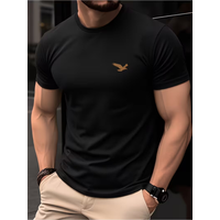 Spring-Summer Luxury Men's Print T-shirt Crewneck Casual Trend Y2K High-end High Quality Fitness Sports T-shirt Wear for Son