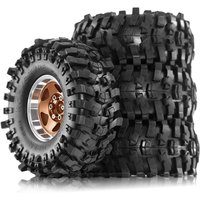 4pcs 1.9 in Wheel Tires for 1/10 TRX4 TRX6 SCX10 II 90046 SCX10 III AXI03007 Gen7/8 D90 VS4-10 RC Crawler Car image 3