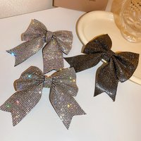 1/3 Pcs Super Fairy Fully-jewell Bow Spring Hair Clips For Women Japan Korean Design Delicate Versatile Commuter Accessories K
