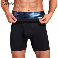 NEUE Sweat Sauna Shorts männer Fett Brennen Taille Trainer Hohe Taille Fitness Laufen Sport Unterwäsche Abnehmen Hosen Körper Shapewear