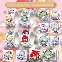 Roll Stickers Collapse Cute Children's Handbooks Decorated Cartoon Reward Stickers.