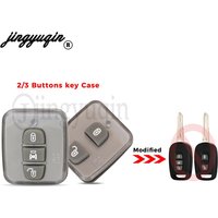jingyuqin 2/3 Buttons Car Key Rubber Pad Case For Chevrolet Captiva Blank Key Casing Cover 3 Buttons Replacement