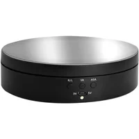 Trzy prędkości zmotoryzowany obrotowy stojak na lusterko, gramofon 360 stopni, uchwyt na biżuterię, zasilacz USB, obrotowe fotografowanie
