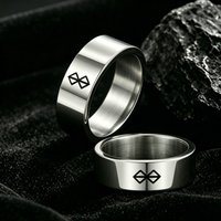 Sacrificial Seal Divine Hand Symbol Cartoon Anime Stainless Steel Ring Irregular Geometry Prop Unisex Jewelry Gift