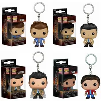 FUNKO POP Supernatural Join the Hunt Dean & Castiel Sam KEYCHAIN Toy Figure Collection Pocket Pop Key Chain Toys