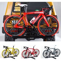 AliExpress YFGRGT 1/10 RC Simulation Bike Rack Mini Scale Bicycle Rear Rack Metal Bicycle Decorative for 1/8 1/10 RC Crawler TRX4 FCX10 SCX10