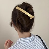 Korean Women Elegant Hair Clips Barrettes for Girls Metal Hair Claws Hairpin Bangs Duckbill Clip Ponytail Fashion Accessories