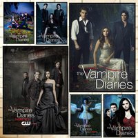 V-Vampire D-Diaries Tv Series Poster Versatile HD Waterproof Wall Art Self-Adhesive Decor for Any Space Ideal Gift
