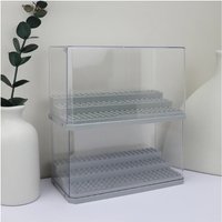 Step-by-Step Transparent Display Box Building Block Doll/Doll Dust-Proof Storage 2 Pack
