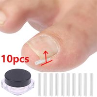 10Pcs Ingrown Toe Nail Correction Wire Fixer Pedicure Paronychia Recover Toenails Corrector Foot Care Tool Straightening