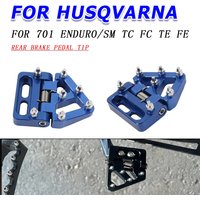 For Husqvarna 701 ENDURO 701 SUPERMOTO SM TC FC TE FE 125 250 350 450 501 Accessories Folding Rear Brake Pedal Step Tip Plate