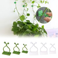 10/20PCS Plant Climbing Wall Fixture Clips Self-Adhesive Vine Buckle Hooks Sticky Rattan Clamp Fixators Invisible Fixing Devices