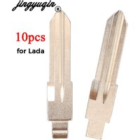 Jingyuqin 10Pcs for LADA Folding Flip Remote Car Key Blade KD/VVDI Key Blank Uncut Blade Replacement
