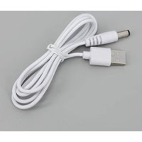 100cm white USB male to DC male port 5V 5.5 x 2.1mm Charging power Cable Barrel Connector USB 2.0 DC5V Plug 1M