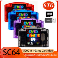 SC64 5000 in 1 N64 Game Cartridge Open Source Flash Card 16GB/32GB Free TF Card For Nintendo 64 Support N64DD/SNES/GBC Games