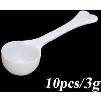 10PCS Tools Scoop Protein Powder Plastic Measuring Spoon 1/3/5/10g Coffee Milk