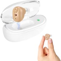 Rechargeable Hearing Aid for Seniors, Noise Reduction, Long-lasting Battery, Hearing Aid With Portable Base