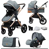 New baby stroller 3 in 1 with car seat,Baby carriages Can sit or lie down multiple child stroller folding Baby stroller