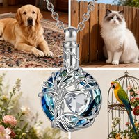 Love Tree of Life Ash Necklace Dog Commemorative and Funeral Supplies