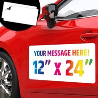 Car Logo Magnetic Sticker Custom Pattern Text Advertising Door Truck Creative ID Refrigerator Sticker DIY Personality Production