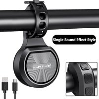 Bicycle Bell Waterproof Horn Bells Portable USB Charging Safety Electric Mountain Bike Horn Alarm Loud Bell Bicycle Accessories