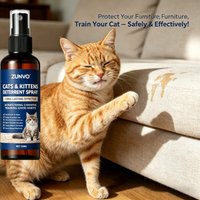 Cat Deterrent Spray For Scratching & Chewing Training, Safe For Cats & Kittens