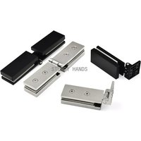 304 stainless steel glass door hinge 90/180 degrees bathroom shower room frameless door hinge furniture hardware accessories