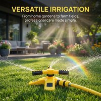 Lawn Water Sprayer 360 Degree Rotating Sprinkler Automatic Garden Irrigation Tool for Yard Easy to Use Saving