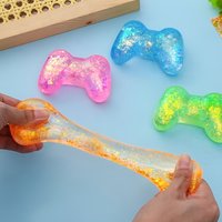 Squishy Sequins Game Machine Maltose Fidget Toy Anti-stress Slow Rebound Pinch Toy Elastic Squeezing Colored Decompression Toy