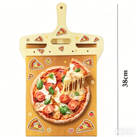 YING Non-Stick Pizza Shovel Portable Sliding Kitchen Spatula High-Temperature Cloth Slider Paddle for Easy Cooking