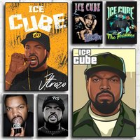 Rapper O-old School Ice Cube Poster Modern PP Paper Wall Art Sticker Minimalist Decorative for CafeBar Home Wall Decor Gift
