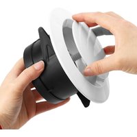 4 Types White Air Vent Extract Valve Grille Air Circulation Vents Cover 100/150mm Round Ducting Ventilation Cover Various Shapes