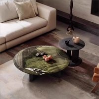 Italian Minimalist Marble Coffee Table Combination Living Room Small Side Tables Designer Round Stolik Kawowy Furniture Home