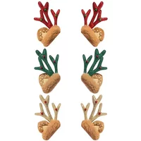 AliExpress Detachable Christmas Plush Deer Horn Ski Helmet Decoration Motorcycle Bicycle Helmet Decoration Helmet Accessories