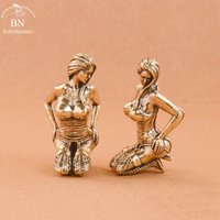Solid Copper Beautiful Woman Ornament Sexy Bikini Beauty Figurine Girl Model Collectible Statue Gifts Man Brothers