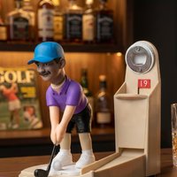 Golfer Figurine Beer Bottle Opener With Caps Collector Slot Bottle Cap Home Bar Decor Golf Lover Gift Kitchen Gadget