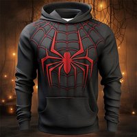 Superhero Spider-Man Printed 3D Men's Hooded Sweatshirt Fashion Street Hip-Hop Hoodie Sports Casual Large Size Jacket