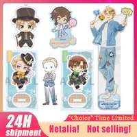 Hetalia Q Acg Stand Alfred F. Jones Figurine Cowboy Acrylic Stand Mini Ivan Braginski Acrylic Keychain Ludwig Standing Plate Toy