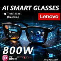 Lenovo G300 Video Shooting Glasses 800WHD Photo Camera AI Smart Glasses Multifunction Photochromic ChatGPT AI Translation Gift