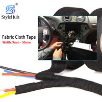 Cloth Fabric Tapes Noise Reduction 15Meter 9 15 25 30 35 40 45 50mm Auto Car Wiring Harness Bundle Wrap Cable Organizer Tape