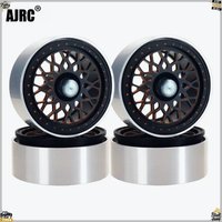 Ajrc 4pcs Metal Wheel Hub 1.9 Beadlock Wheel Rim for 1:10 Rc Crawler Axial Scx10 Scx10 Ii 90046 Axi03007 D90 Yikong Trax Trx