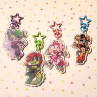 Holo Fnaf Glamrock Acrylic keychain Special Design Customize