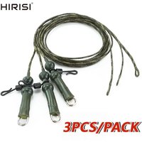 3PCS/PACK Hirisi 68CM Total Length Carp Fishing Lead Core With Helicopter Rigs Braided Fishing Line For Carp Fishing Accessories