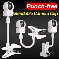Universal Flexible Camera Support Baby Monitor Clip Clamp Stand No Punching Webcam Stand Twist Mounting Kit Attaches To Crib