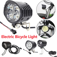 AliExpress NONE 36V 48V 60V E-Bike Horn Light High Power Electric Scooter LED Headlight Front Lamp Waterproof Outdoor Cycle Biking Accessories