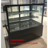 custom.Supermarket Refrigerator Cake Display Cabinet Counter Refrigerated Display Cake Display Fridge Shop