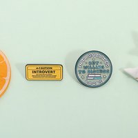 Introverted But Willing To Discuss Books Enamel Pin Sign Brooch Lapel Backpack Badge Fashion Jewelry Accessories