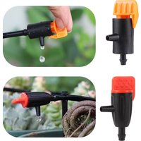 20Pcs 0~60L/0~40L Adjustable Dripper Micro Drip Irrigation Regulator Emitter Garden Folwer Bed Plant Succulent Flower Watering